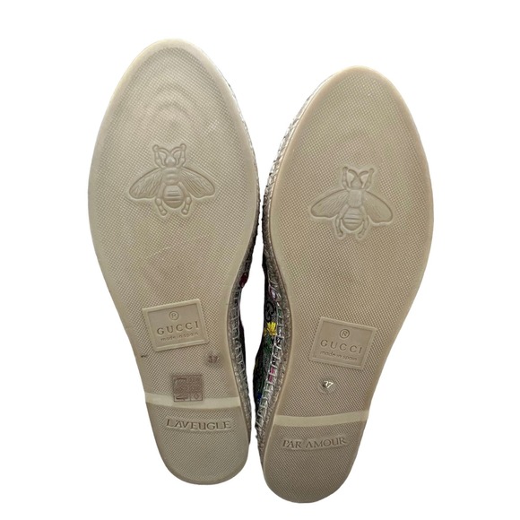 GUCCI GG SUPREME MONOGRAM FLORA ESPADRILLES COATED CANVAS - Picture 5 of 8